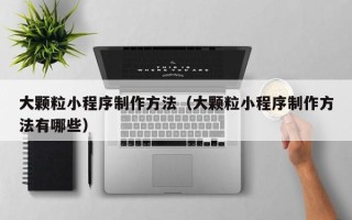 广水大颗粒小程序制作方法（大颗粒小程序制作方法有哪些）